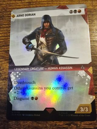 Magic the gathering mtg Arno Dorian showcase foil card Assassins Creed