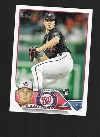 2023 TOPPS CADE CAVALI ROOKIE #320