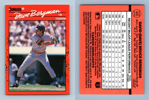 Dave Bergman 1990 Donruss Detroit Tigers