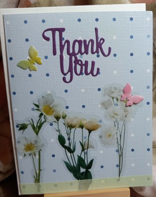 BN THANK YOU CARD HAND CRAFTED