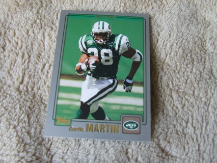 2001 Curtis Martin New York Jets Topps Card #197 Hall of Famer 