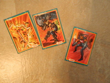 COMMUNITY COMICS Collectable cards--  1993--set of 3 cards