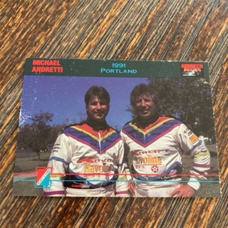 1992 Collect-A-Card Andretti Racing - [Base] #43  Michael Andretti