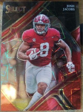 2023 PANINI SELECT DRAFT PICK JOSH JACOBS ALABAMA CRIMSON TIDE FOOTBALL CARD# 142