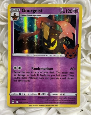 Gourgeist 077/203 Holo Pokemon TCG