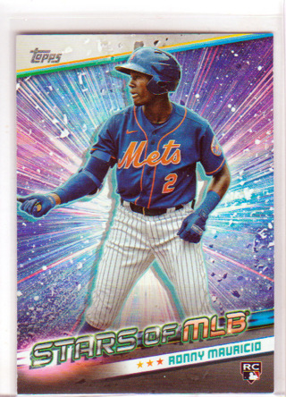 Ronny Mauricio, 2024 Topps STARS OF MLB ROOKIE Card #SMLB-11, New York Mets, (L6)