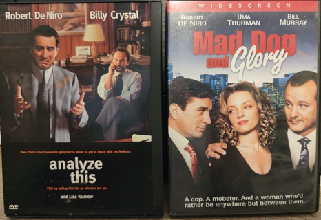 2 DVD's - "Analyze This" & "Mad Dog & Glory" both rated R