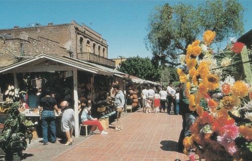 Vintage Unused Postcard: ginz: Greater Los Angeles, CA, Olvera Street