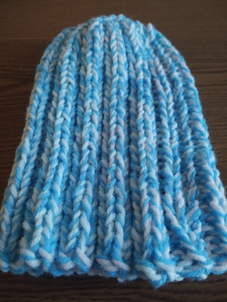 Hand Knit Child Size Hat