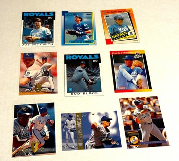 Royals-9 Card Lot-Beckwith,Montgomery,Cone,Black