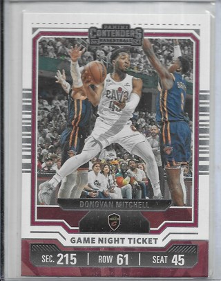 Donovan Mitchell 2023-24 Contenders Game Night Ticket #19