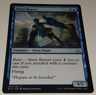 MTG ✨ Siren Reaver - (U) 054/196 Rivals of Ixalan (RIX) ✨ Magic the Gathering (2018)