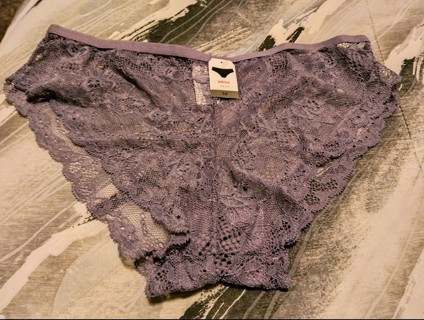 1 New Alyce Ives Sheer Women's Pantie - Size Medium - Light Purple 