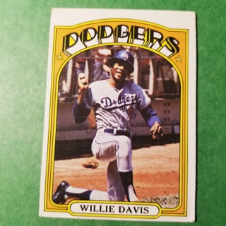 1972 - TOPPS BASEBALL CARD NO. 390 - WILLIE DAVIS - DODGERS