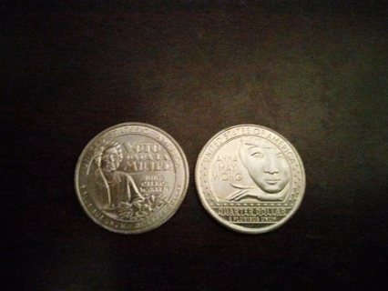 2022 P Ana May Wong Nina Otero-Warren American Women Quarter Series - Lot of 2