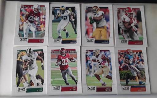 8 card Score rookie running backs lot