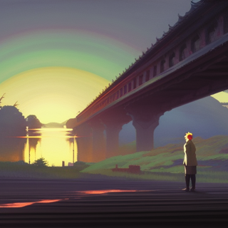 Listia Digital Collectible: Bridge at sundown