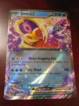 Pokemon - Jynx ex - 124/165 - Scarlet & Violet: 151 - Half Art Card