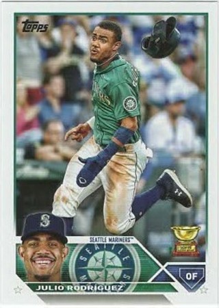 2023 Topps Julio Rodriguez Seattle Mariners Topps All-Star Rookie Trophy #330!