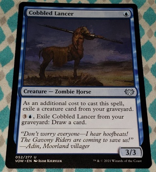 MTG ✨ Cobbled Lancer - (U) 052/277 Crimson Vow (VOW) ✨ Magic the Gathering (2021)