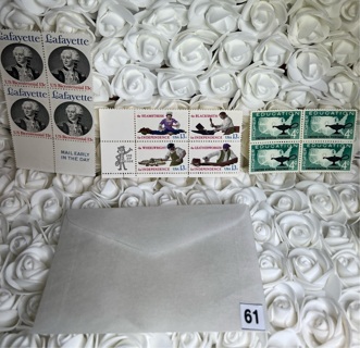 12 Vintage Unhinged Stamps