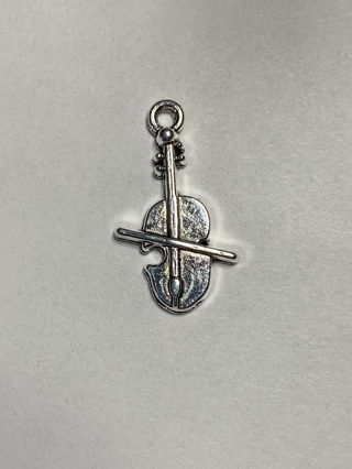 MUSIC CHARM~#1~ANTIQUE SILVER~FREE SHIPPING!