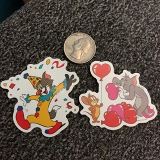 2 Tom & Jerry stickers 