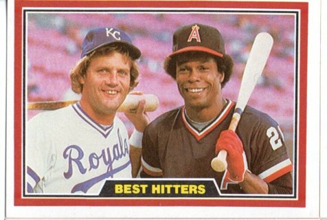 1981 Donruss George Brett Rod Carew #537