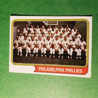 1974 - TOPPS BASEBALL CARD NO. 383 - PHILADELPHIA TEAM - PHILLIES