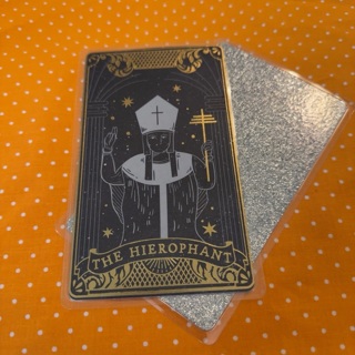 Tarot Bookmark with Glittered Back (Laminated) 