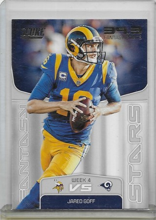 Jared Goff 2019 Score Fantasy Stars #FS5