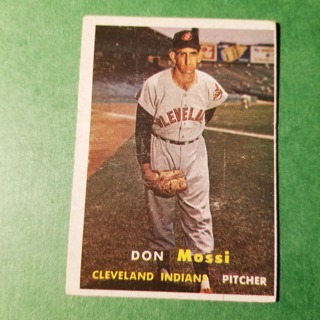 1957 TOPPS BASEBALL CARD - NO. 8 - DON MOSSI - INDIANS