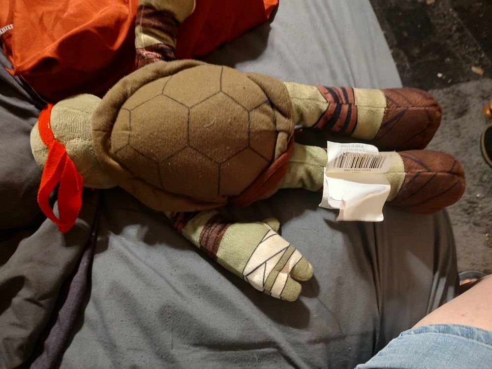 FREE: Nickelodeon stuffed ninja turtle