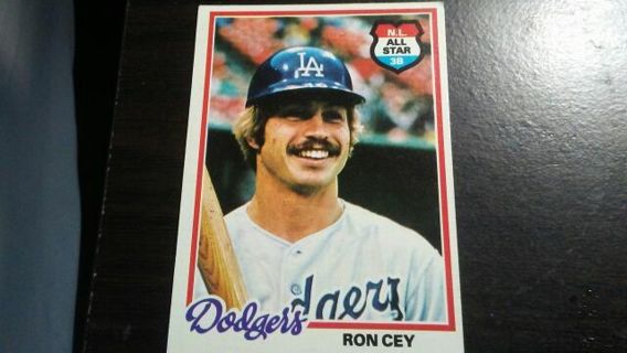 1978 TOPPS RON CEY N.L. ALL STAR LA DODGERS BASEBALL CARD# 630