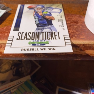2014 panini contenders season ticket Russell Wilson football card 