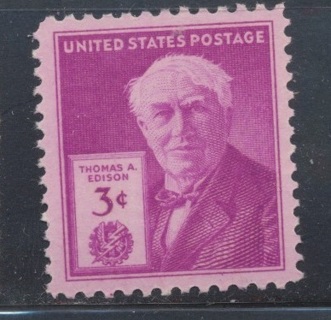 United States:  1947, Thomas A. Edison, Inventor, MNH-OG, Scott # 945 - US-5312t1