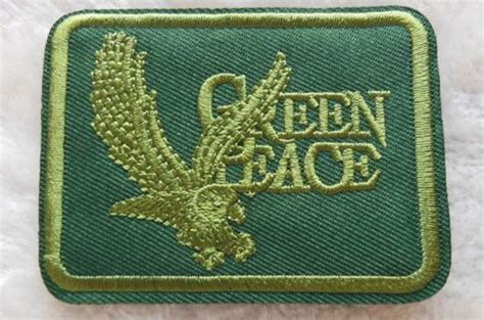 1 NEW Green Peace IRON ON PATCH International Environmental Organization Applique FREE SHIPPING