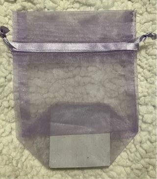 Lavender Organza Bag