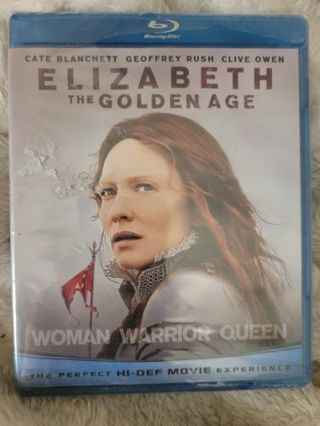 ELIZABETH THE GOLDEN AGE BLUERAY LIKE NEW WITH 1 MYSTERY DVD