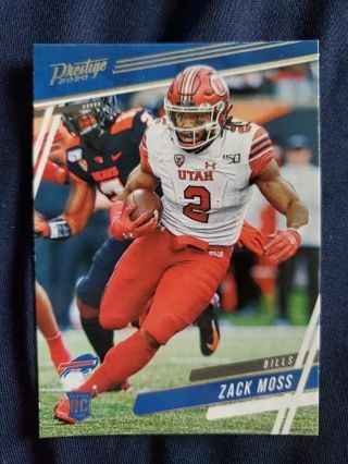 2020 Panini Prestige Rookie Zack Moss