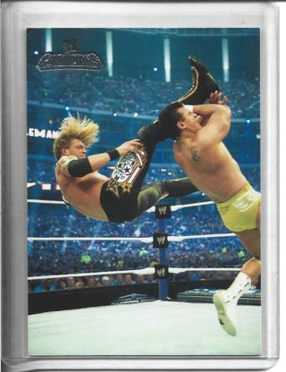 2011 Topps WWF/WWE Edge Def. Alberto Del Rio Card #83 