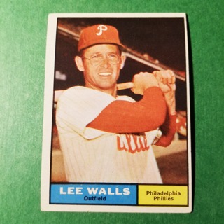 1961 - TOPPS BASEBALL CARD NO. 78 - LEE WALLS - PHILLIES