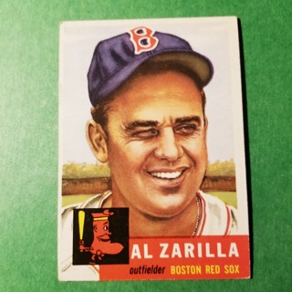 1953 - TOPPS BASEBALL CARD NO. 181 - AL ZARILLA - RED SOX