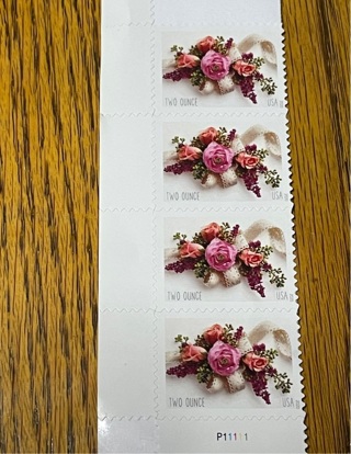 4 Forever 2 Ounce Stamps Floral Design 