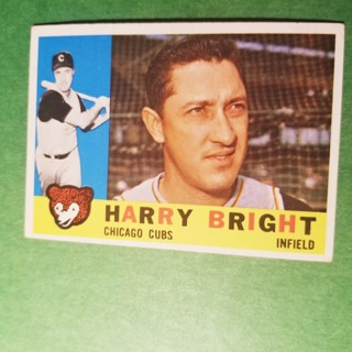 1960 - TOPPS BASEBALL CARD NO. 277 - HARRY BRIGHT - CUBS