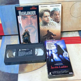 VHS MOVIE LOT - HIGHLANDER - SHAWSHANK REDEMPTION - JACOB'S LADDER - MONEY TALKS