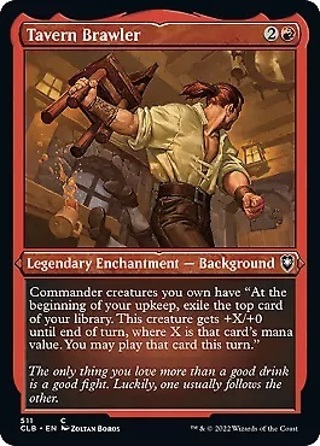 Tavern Brawler - ETCHED FOIL MTG Commander Legends: Battle for Baldur's