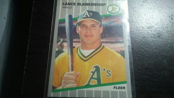 1999 FLEER LANCE BLANKENSHIP OAKLAND ATHLETICS BASEBALL CARD# 2