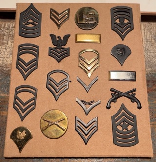 Large Collection of Army & Navy Lapel Pins