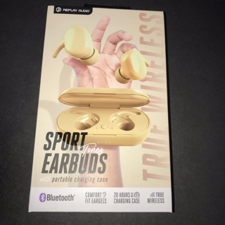 Sports Tones earbuds with portable charging case